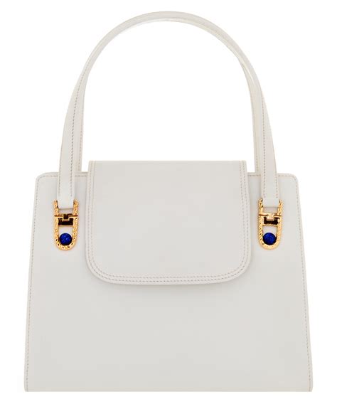 gucci small white purse|Gucci white vintage bag.